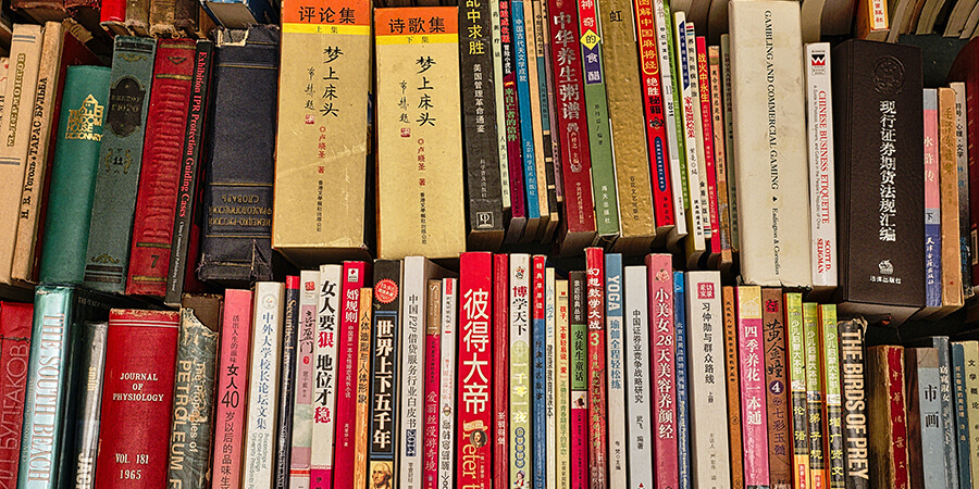 Foreign language books.