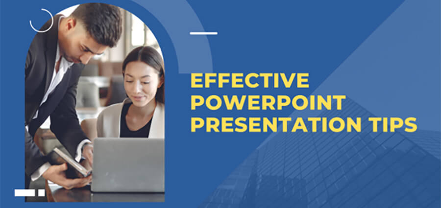Effective PowerPoint Presentation Tips banner.