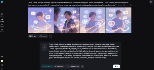 Continuing the creative process.