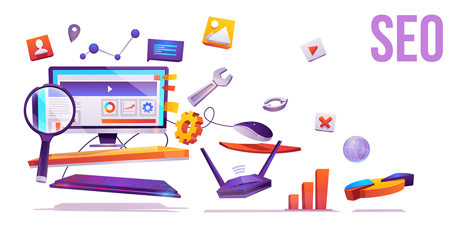 SEO elements vector.