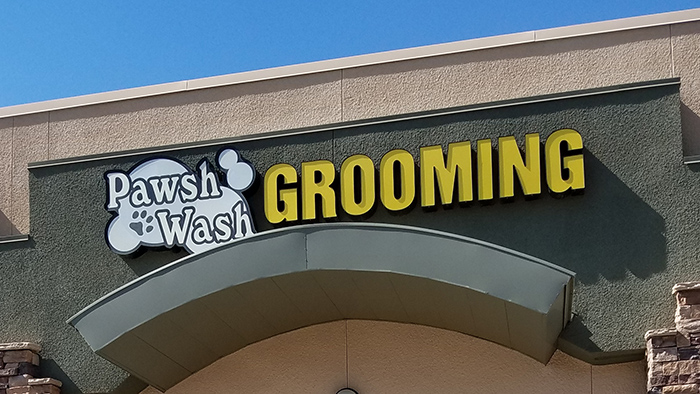 Pawsh Wash Pet Grooming Sign